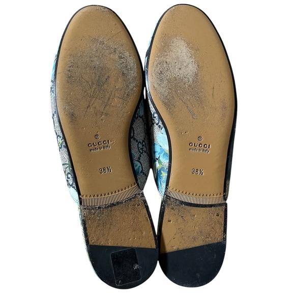 Gucci GG Supreme Monogram Blooms Princetown Slippers Loafers Mules - Picture 6 of 8